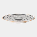 Surya GV Medallion Medallion Black and Beige Charger 2"H x 18"W x 18"D Plate/Stand
