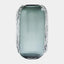 Surya GV Side Squiggle Side Squiggle Vase-Gray 12"H x 5"W x 8"D Vase