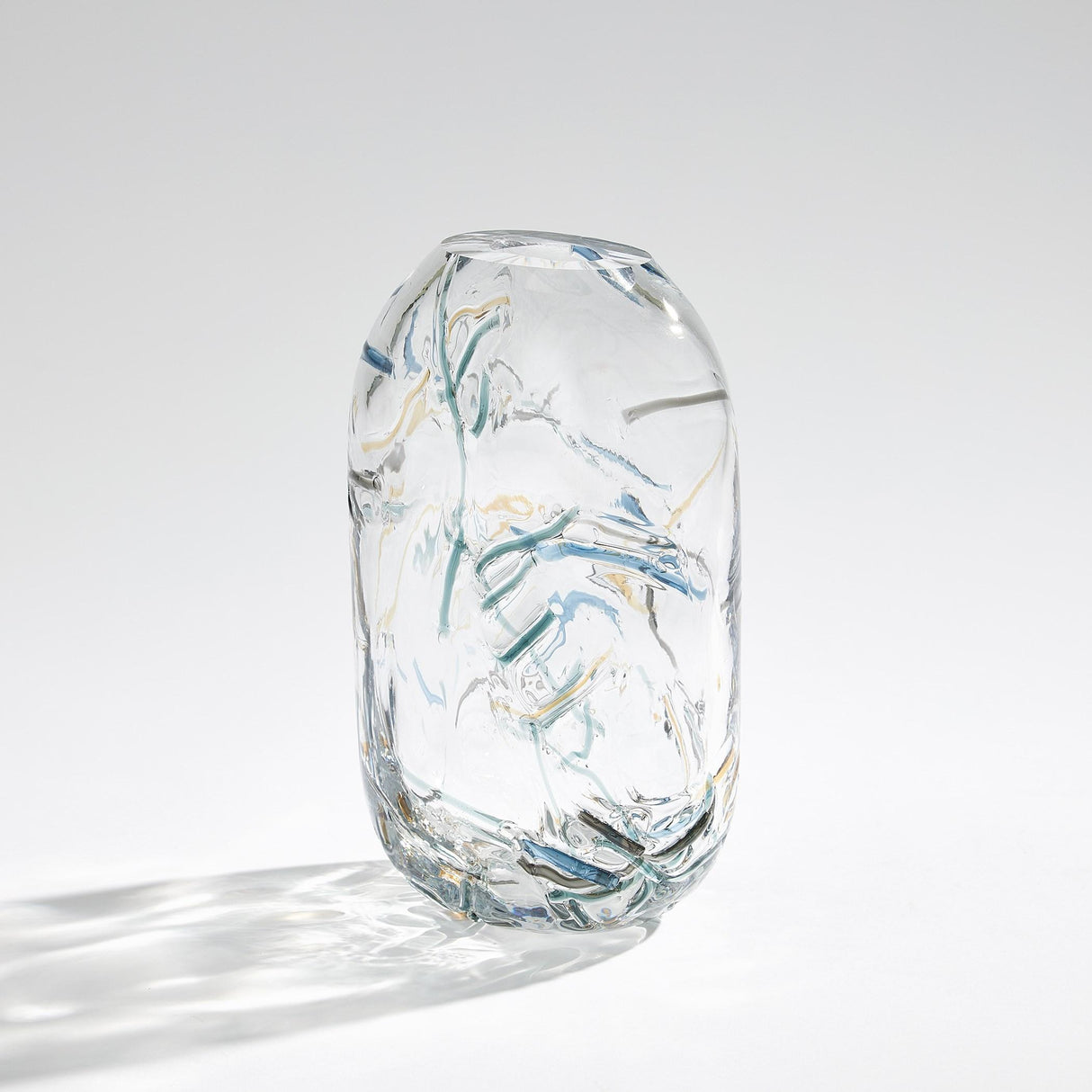 Surya GV Confetti Glass Confetti Glass Vase 12"H x 5"W x 8"D Vase