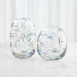 Surya GV Confetti Glass Confetti Glass Vase 9"H x 5"W x 9"D Vase