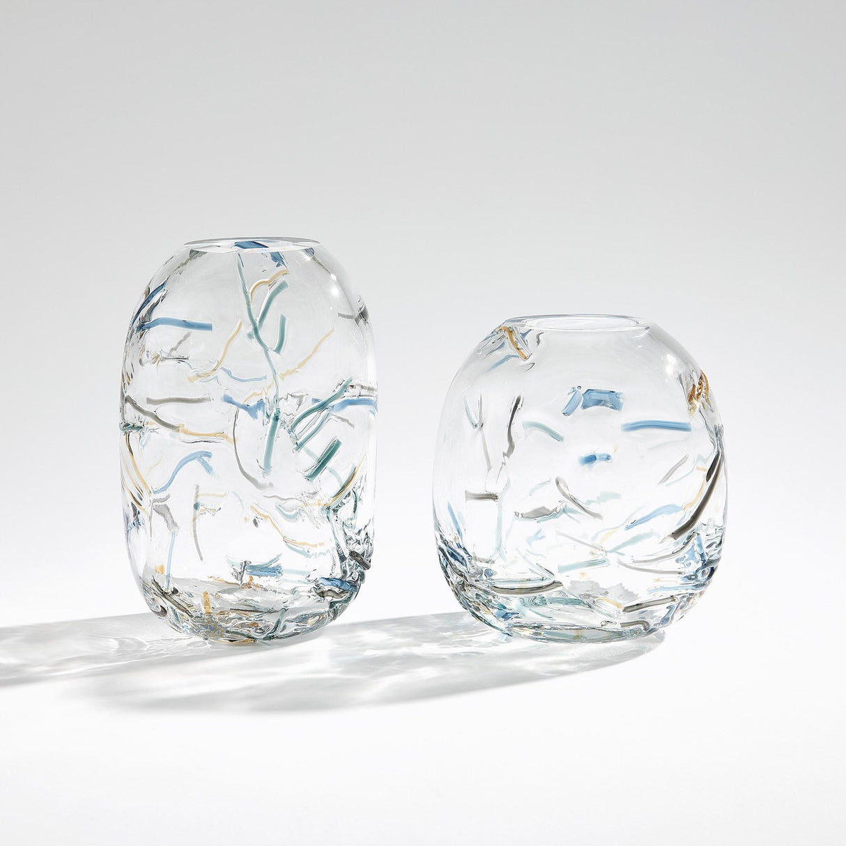 Surya GV Confetti Glass Confetti Glass Vase 9"H x 5"W x 9"D Vase