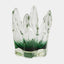 Surya GV Rebound Rebound Six Point Glass Vase-Green Gray 7"H x 6"W x 6"D Vase