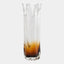 Surya GV Rebound Rebound Six Point Glass Vase-Amber 14"H x 5"W x 5"D Vase