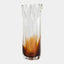 Surya GV Rebound Rebound Six Point Glass Vase-Amber 12"H x 5"W x 5"D Vase
