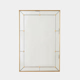 Surya GV Claus Claus Stud Mirror-Brushed Brass 36"H x 24"W x 1"D Mirror
