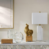 Surya GV Claus Claus Stud Mirror-Brushed Brass 36"H x 24"W x 1"D Mirror