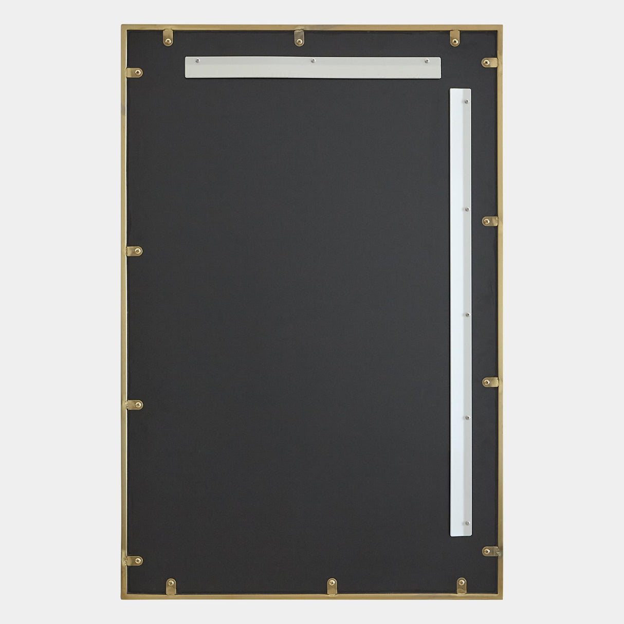Surya GV Claus Claus Stud Mirror-Brushed Brass 36"H x 24"W x 1"D Mirror
