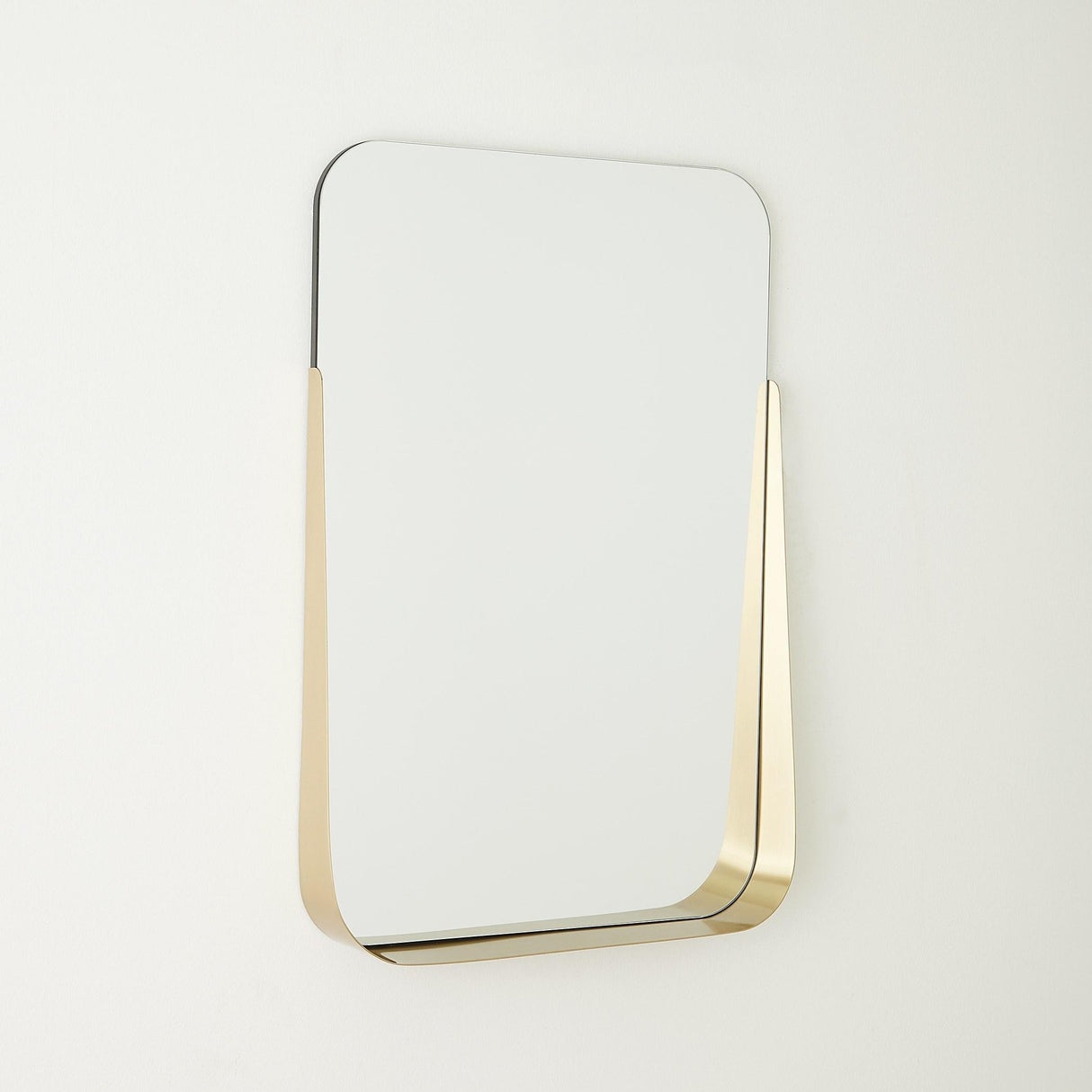 Surya GV Tucker Tucker Shelf Mirror-Brass 36"H x 24"W x 4"D Mirror