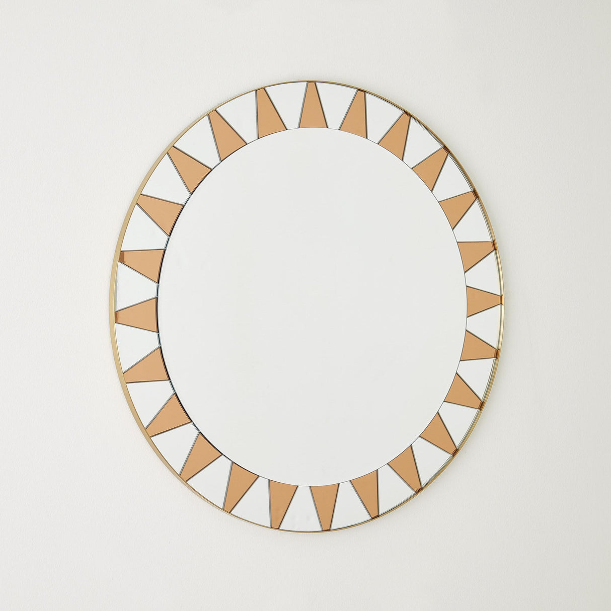 Surya GV Sun Sun Mirror-Brass 32"H x 32"W x 1"D Mirror