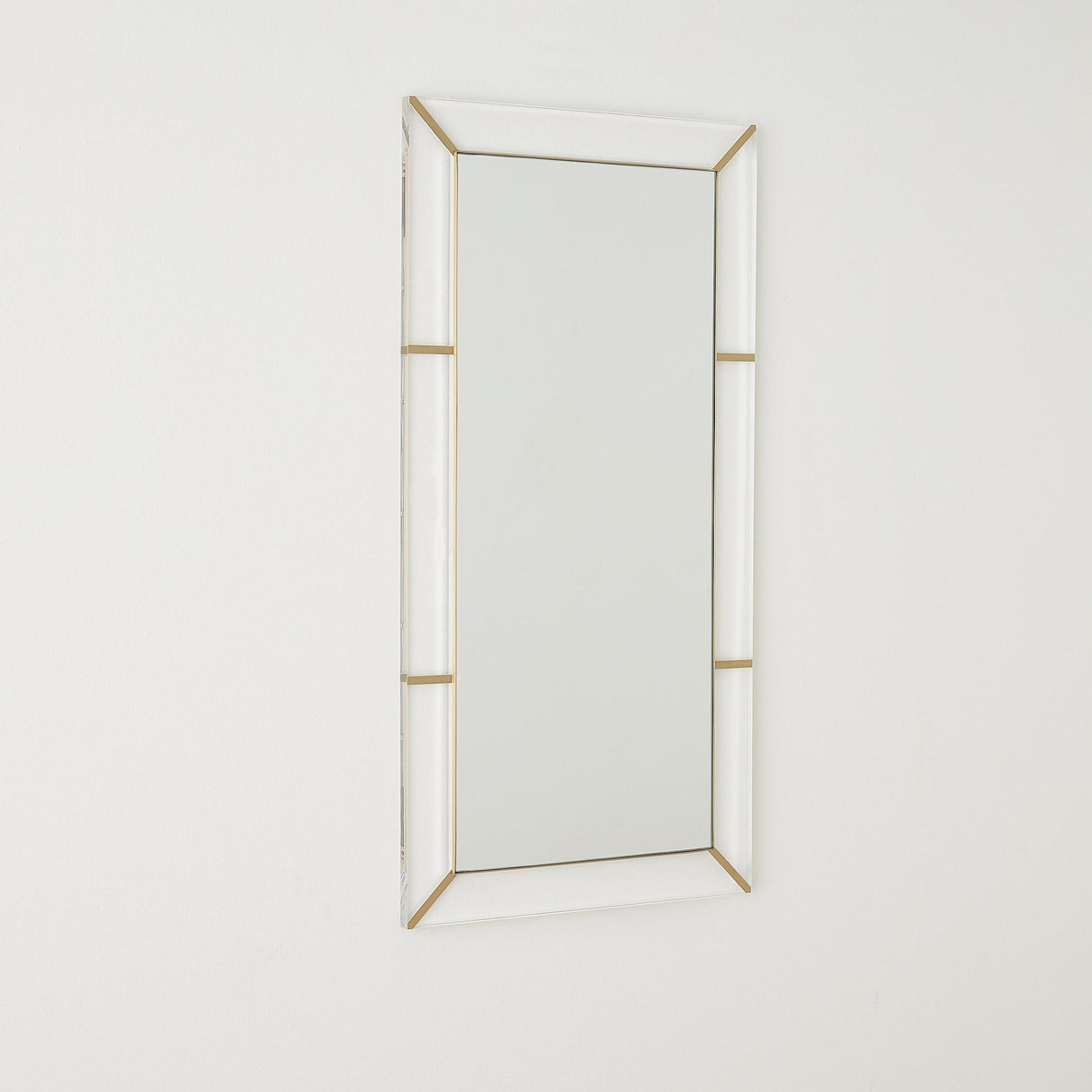 Surya GV Asher Asher Mirror-Acrylic/Brushed Brass 39"H x 20"W x 1"D Mirror