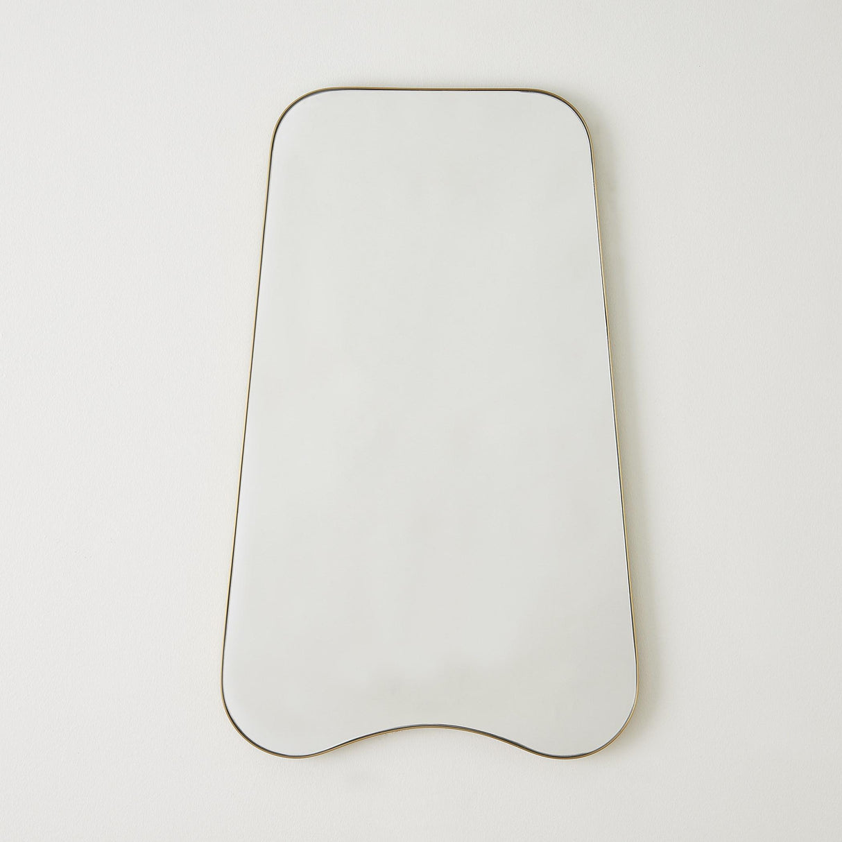 Surya GV Mariko Mariko Organic Brass Framed Mirror 32"H x 20"W x 1"D Mirror