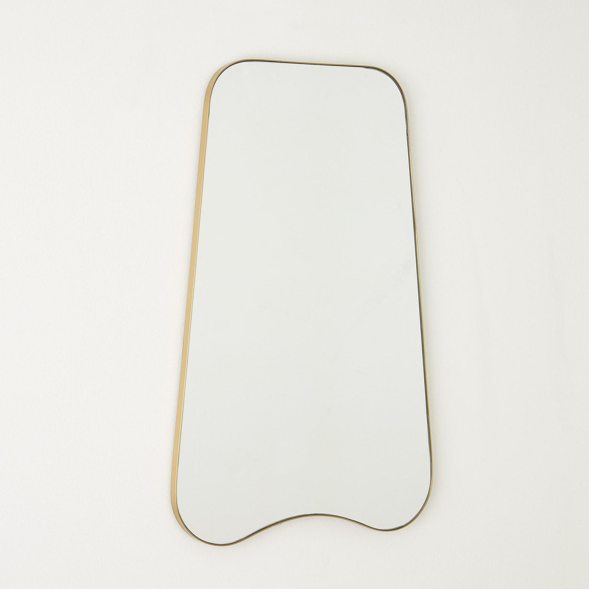 Surya GV Mariko Mariko Organic Brass Framed Mirror 32"H x 20"W x 1"D Mirror