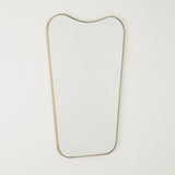 Surya GV Mariko Mariko Organic Brass Framed Mirror 32"H x 20"W x 1"D Mirror