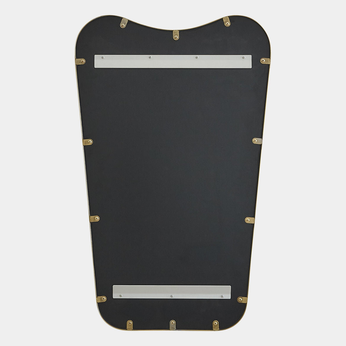 Surya GV Mariko Mariko Organic Brass Framed Mirror 32"H x 20"W x 1"D Mirror