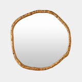 Surya GV Fremmy Fremmy Irregular Mirror-Antique Brass 33"H x 33"W x 1"D Mirror