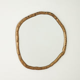 Surya GV Fremmy Fremmy Irregular Mirror-Antique Brass 33"H x 33"W x 1"D Mirror