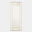 Surya GV Block Framed Block Framed Mirror-Brass 48"H x 18"W x 2"D Mirror
