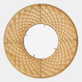 Surya GV Fish Scale Fish Scale Wall Mirror-Gold 32"H x 32"W x 1"D Mirror