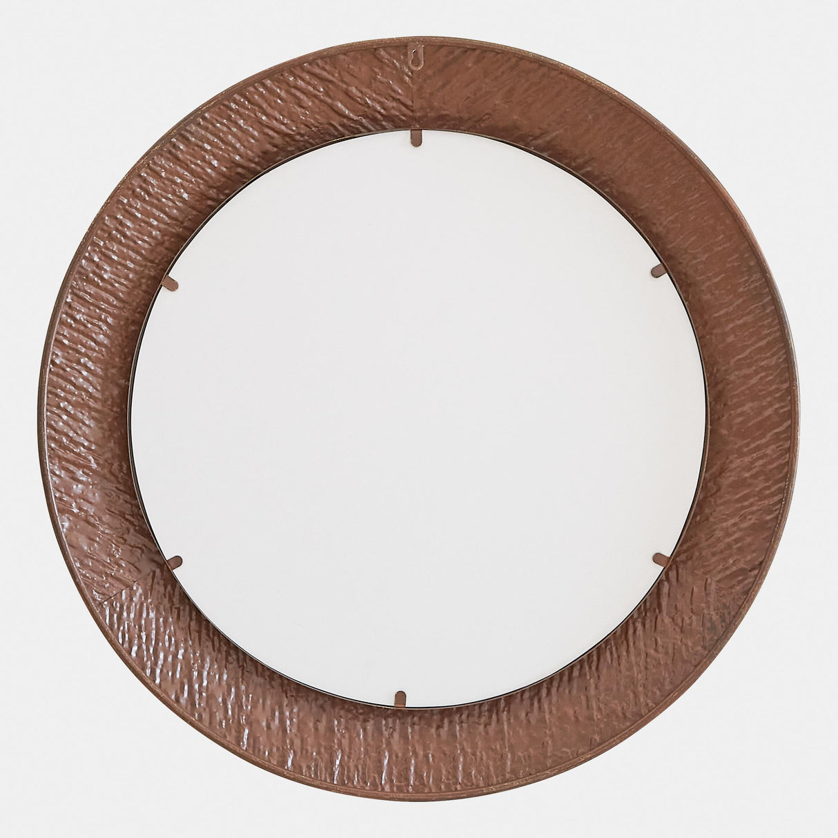 Surya GV Lahar Cliffside Round Mirror-Antique Copper 32"H x 32"W x 2"D Mirror