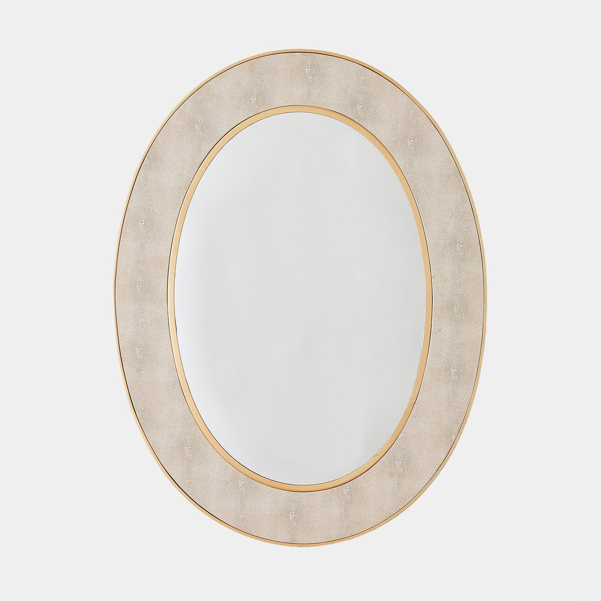Surya GV Rabson Rabson Mirror-Faux Shagreen Gold/Cream 32"H x 24"W x 1"D Mirror
