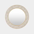Surya GV Rabson Rabson Mirror-Faux Shagreen Gold/Cream 28"H x 28"W x 1"D Mirror