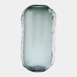 Surya GV Side Squiggle Side Squiggle Vase-Gray 15"H x 5"W x 8"D Vase