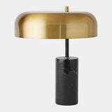 Surya GV Carly Carly Dome Table Lamp-Gold/Black 17"H x 14"W x 14"D Table Lighting