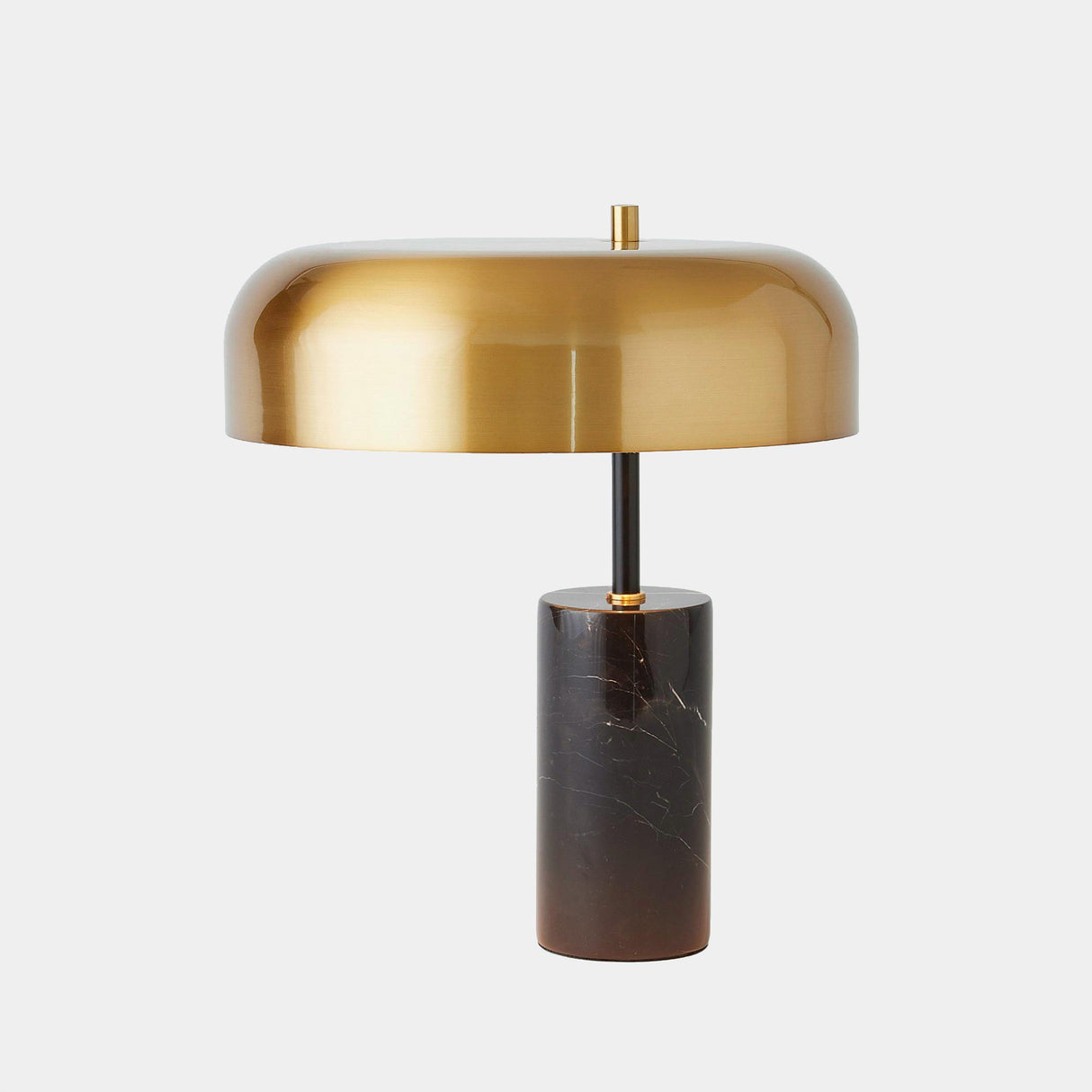 Surya GV Carly Carly Dome Table Lamp-Gold/Black 17"H x 14"W x 14"D Table Lighting