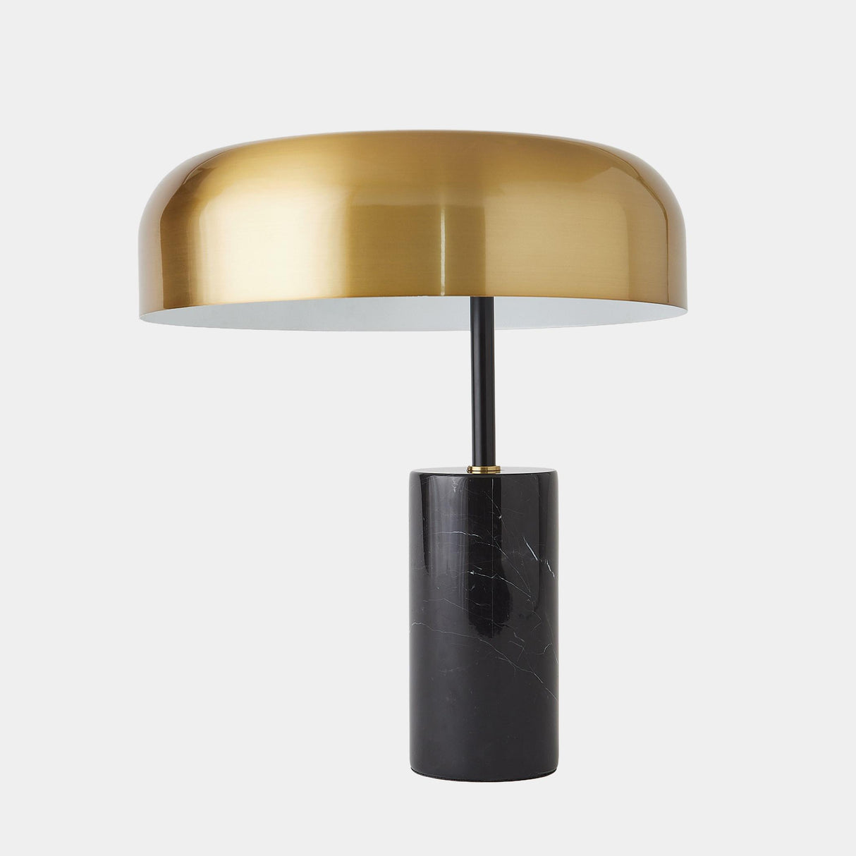 Surya GV Carly Carly Dome Table Lamp-Gold/Black 17"H x 14"W x 14"D Table Lighting