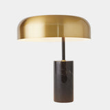 Surya GV Carly Carly Dome Table Lamp-Gold/Black 17"H x 14"W x 14"D Table Lighting