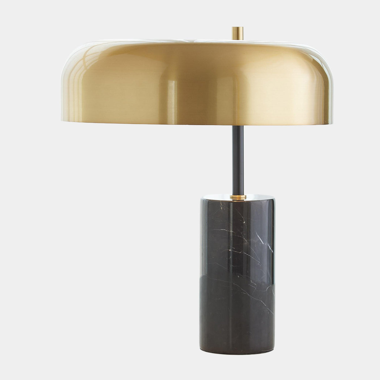 Surya GV Carly Carly Dome Table Lamp-Gold/Black 17"H x 14"W x 14"D Table Lighting