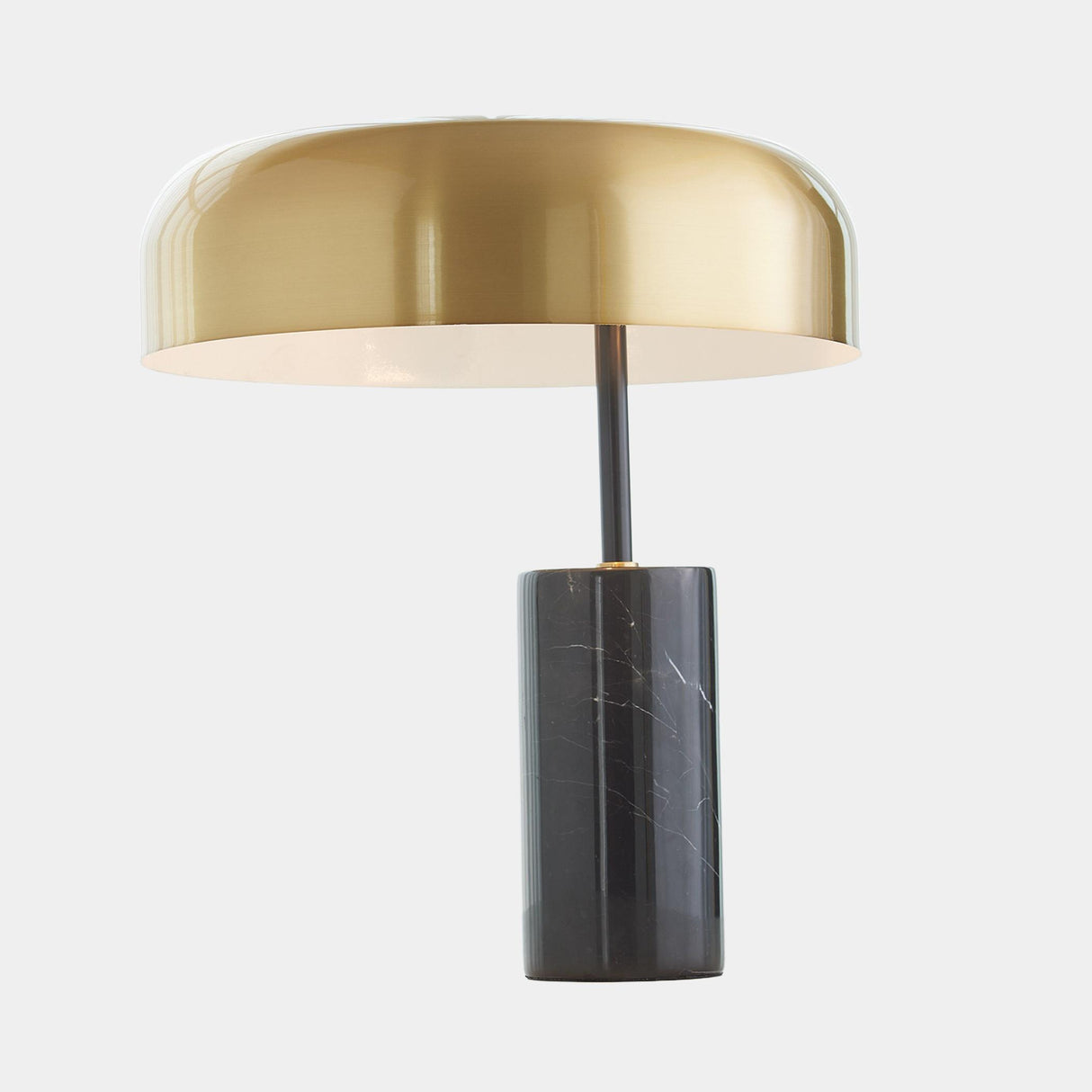 Surya GV Carly Carly Dome Table Lamp-Gold/Black 17"H x 14"W x 14"D Table Lighting