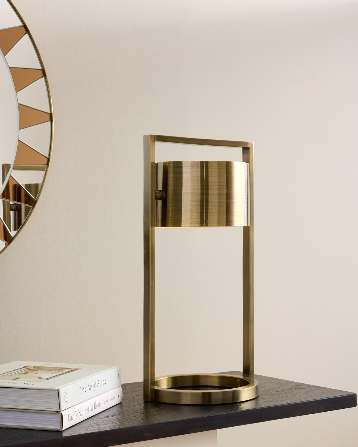 Surya GV Key Key Light Metal Table Lamp-Antique Brass 21"H x 10"W x 10"D Table Lighting