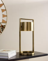 Surya GV Key Key Light Metal Table Lamp-Antique Brass 21"H x 10"W x 10"D Table Lighting