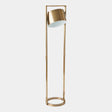 Surya GV Key Key Light Metal Floor Lamp-Antique Brass 61"H x 14"W x 14"D Floor Lighting