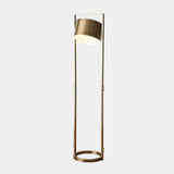 Surya GV Key Key Light Metal Floor Lamp-Antique Brass 61"H x 14"W x 14"D Floor Lighting