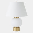 Surya GV Global Global Table Lamp-White/Brass 26"H x 20"W x 20"D Table Lighting