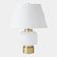 Surya GV Global Global Table Lamp-White/Brass 26"H x 20"W x 20"D Table Lighting