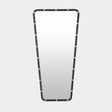 Surya GV Fremmy Fremmy Irregular Mirror-Black w/Brass Studs 40"H x 20"W x 1"D Mirror