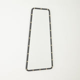 Surya GV Fremmy Fremmy Irregular Mirror-Black w/Brass Studs 40"H x 20"W x 1"D Mirror