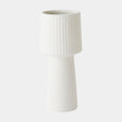 Surya GV Torcia Torcia Tall Ribbed Top Vase 17"H x 8"W x 8"D Vase