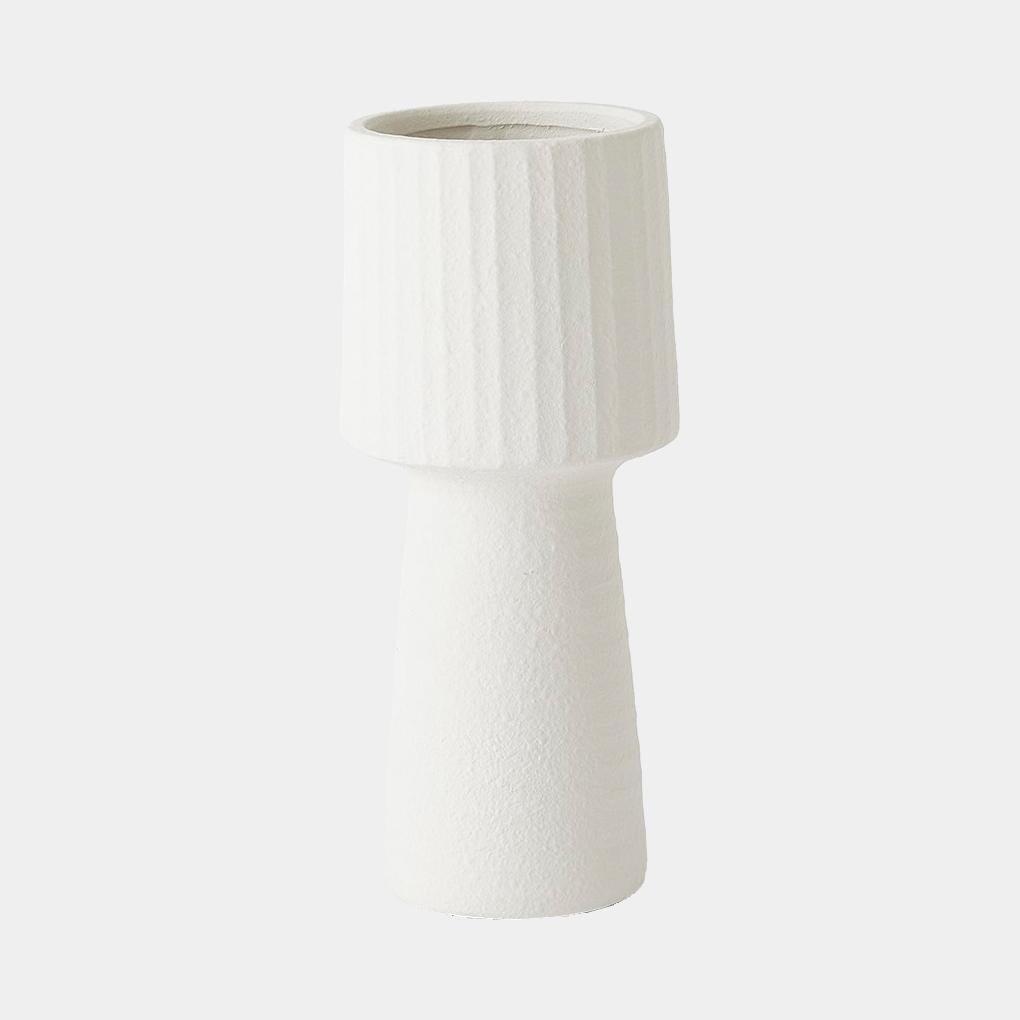 Surya GV Torcia Torcia Tall Ribbed Top Vase 13"H x 6"W x 6"D Vase