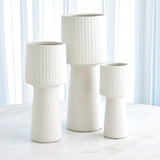 Surya GV Torcia Torcia Tall Ribbed Top Vase 13"H x 6"W x 6"D Vase