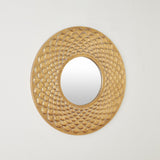 Surya GV Fish Scale Fish Scale Wall Mirror-Gold 40"H x 40"W x 1"D Mirror