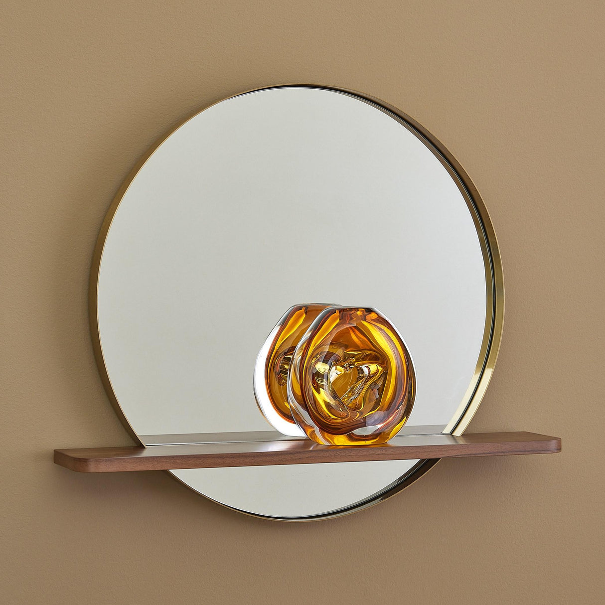Surya GV Swot Swot Mirror w/Shelf 28"H x 28"W x 6"D Mirror