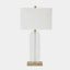 Surya GV Emma Emma Crystal Table Lamp-Gold 27"H x 7"W x 14"D Table Lighting