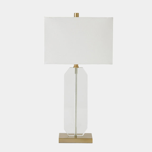 Surya GV Emma Emma Crystal Table Lamp-Gold 27"H x 7"W x 14"D Table Lighting