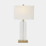 Surya GV Emma Emma Crystal Table Lamp-Gold 27"H x 7"W x 14"D Table Lighting