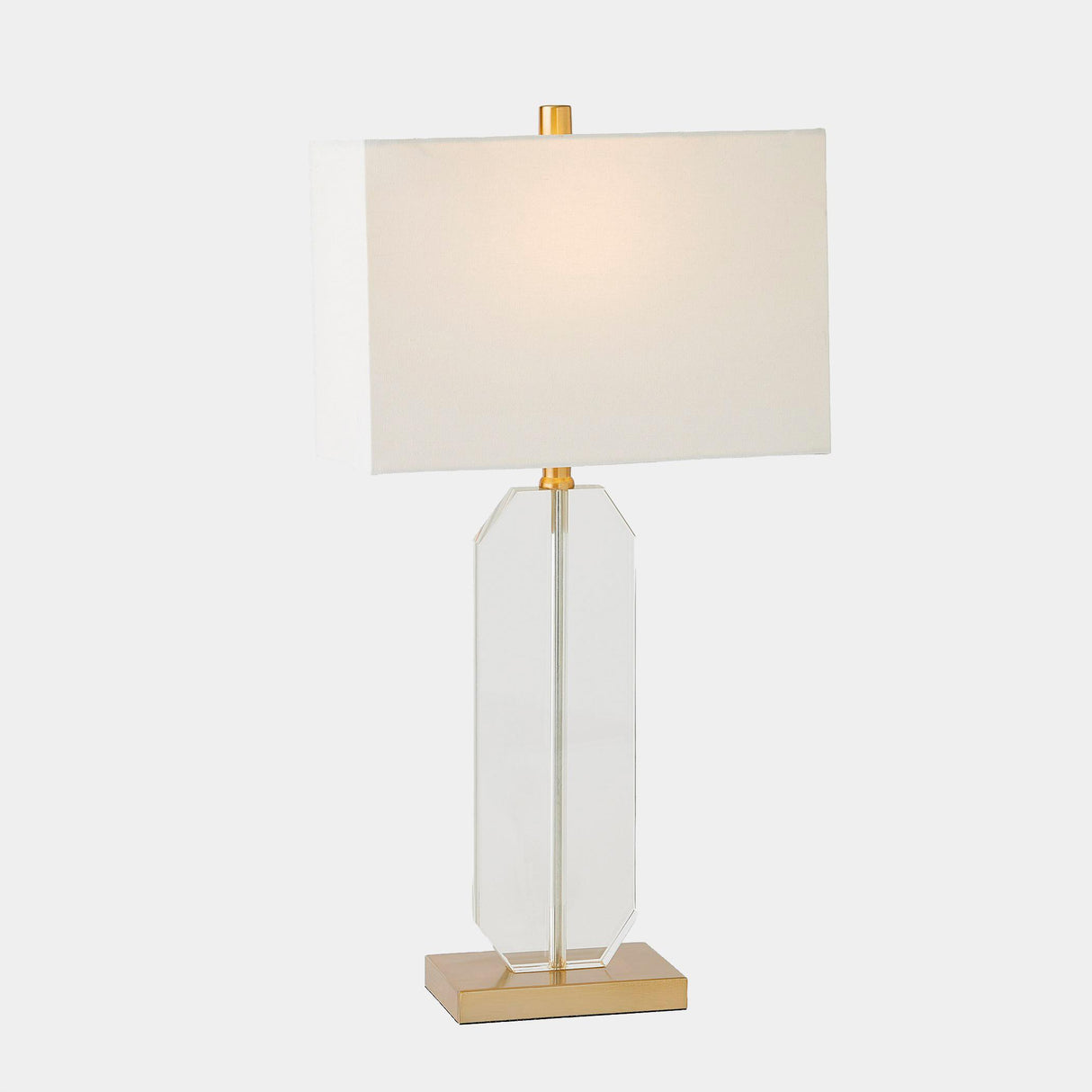 Surya GV Emma Emma Crystal Table Lamp-Gold 27"H x 7"W x 14"D Table Lighting