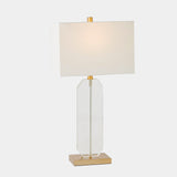 Surya GV Emma Emma Crystal Table Lamp-Gold 27"H x 7"W x 14"D Table Lighting